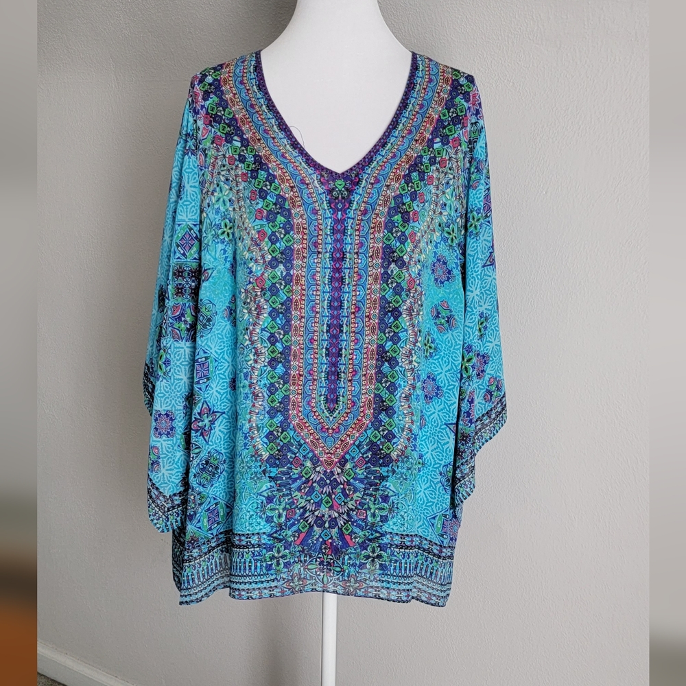 2 piece Turquoise tunic set